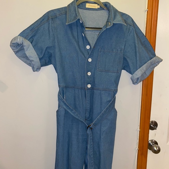 Denim jumpsuit from Choosy.com. - Picture 2 of 6